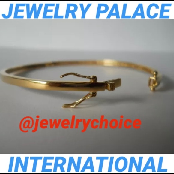 🆕14K Gold Filled Eleganti Tennis Cubic Zirconia Bangle. - Picture 8 of 12